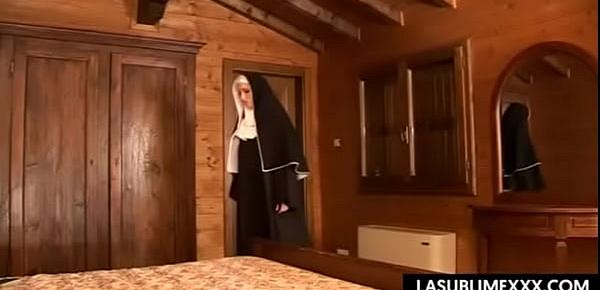  Nun getting tempted and having a wonderful sex with worker
